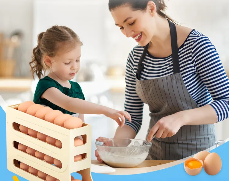 Se acabó el desorden en tu frigorífico! Organizador de huevos que transformará tu cocina!