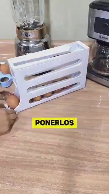 Se acabó el desorden en tu frigorífico! Organizador de huevos que transformará tu cocina!